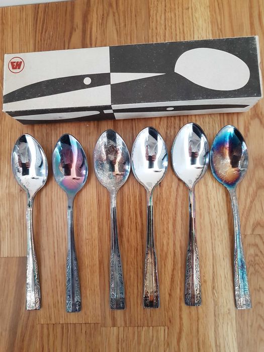 HEFRA łyżeczki do herbaty 6 szt. platerowane srebro