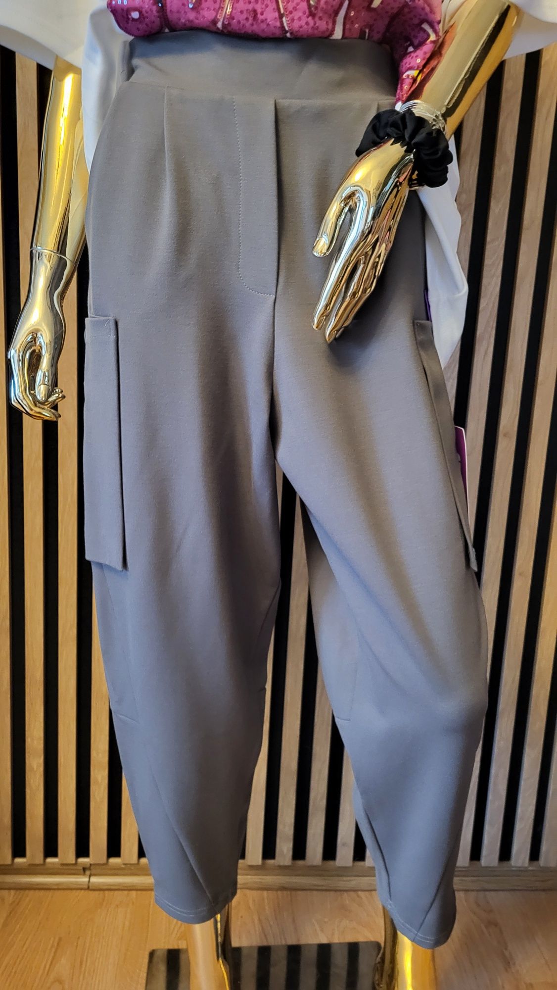 Bastet_fashion Najnowszy model spodni punto w stylu Cargo rozmiar M/L