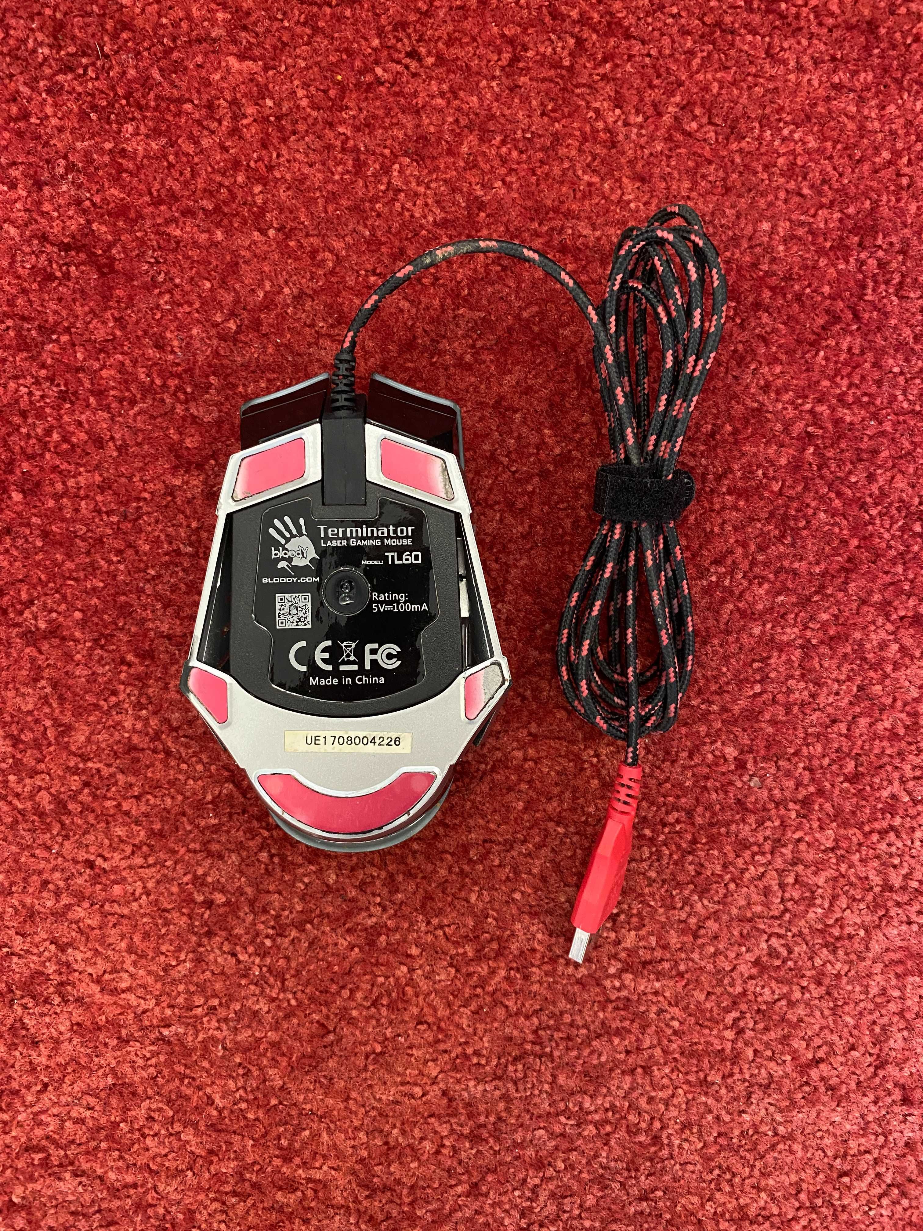 Лазерна Ігрова Миша A4Tech Bloody TL60 USB Black/Silver