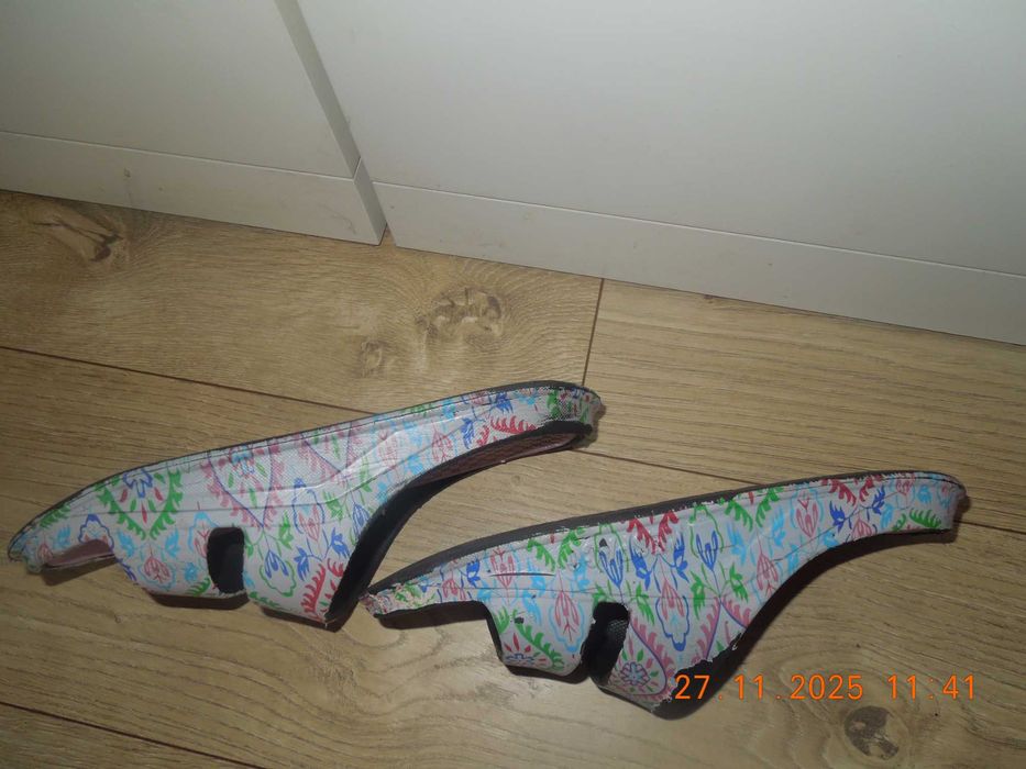 Domowe Kapcie Damskie rozm.41 na grubej platformie - szeroka stopa