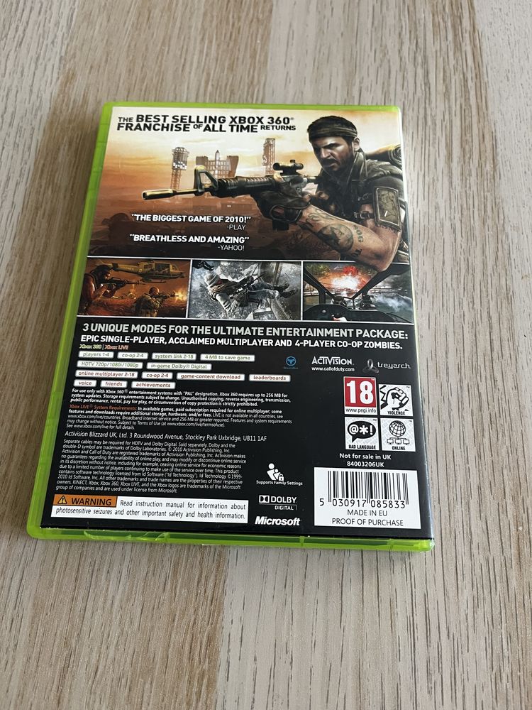 Call of Duty Black Ops xbox 360