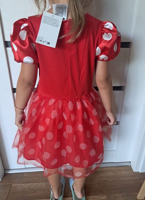 Myszka minnie przebranie bal 110 116 kostium karnawałowy dinsey Hm