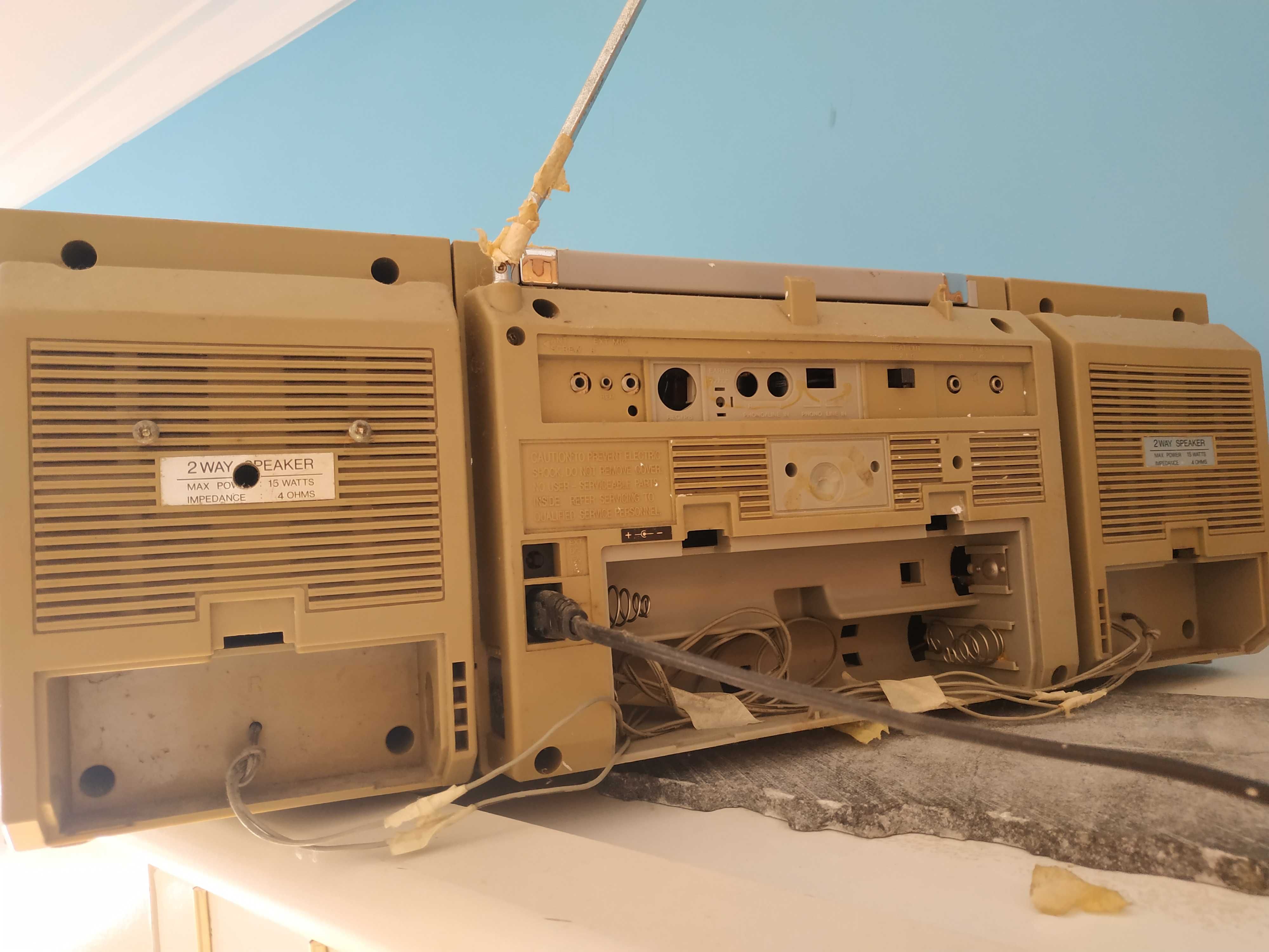 Radio gravador cassete Samsung (antigo)