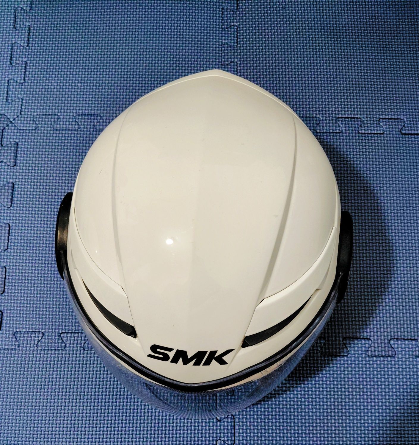 Capacete SMK BASIC BRANCO Semi Aberto - XL