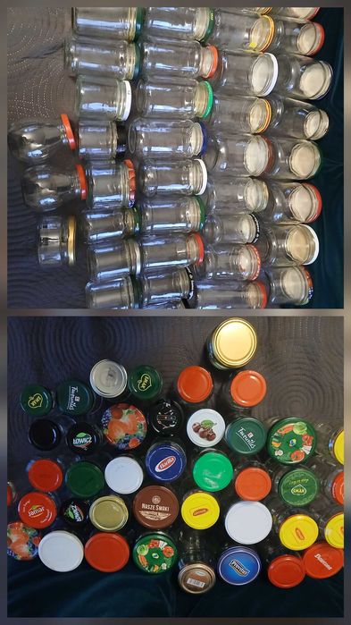 Słoiki szklane i butelki