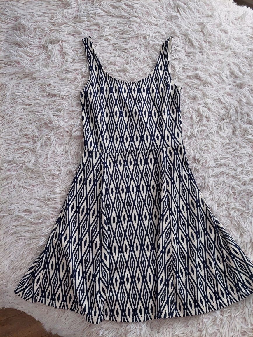 Sukienka h&m aztecki wzór