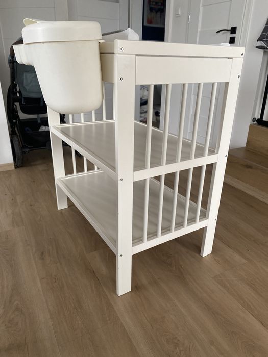 Gulliver przewijak z matą Vädra + pojemniki + przescieradla IKEA