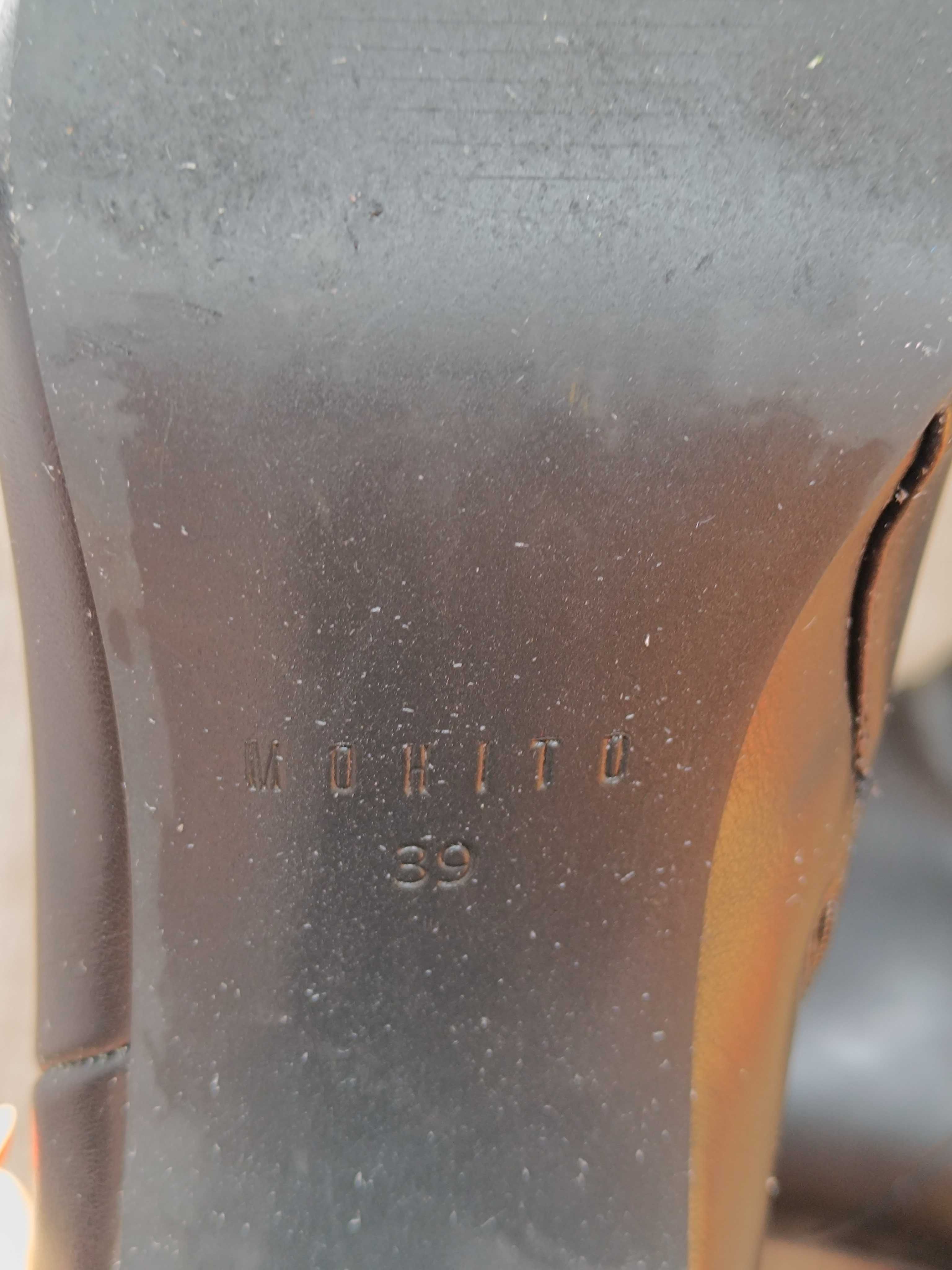Czarne botki z eko skóry, Mohito 39