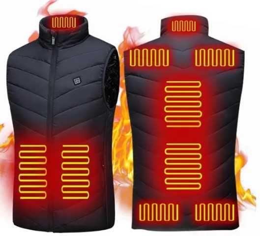 Жилет с подогревом 9 зон! Евро Розмір XL. 2XL. 3XL. 4XL