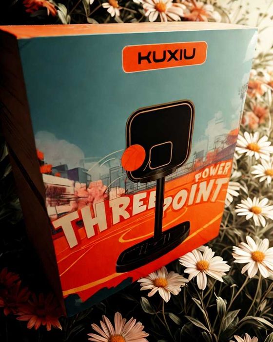 Indukcyjna Ładowarka Przypominająca Obręcz 3-w-1 Srebrne