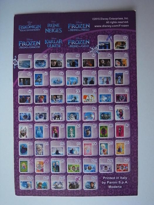 postais frozen varios numeros