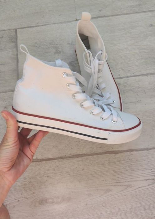 Кеди, білі кеди 40, 26 см. Кросівки