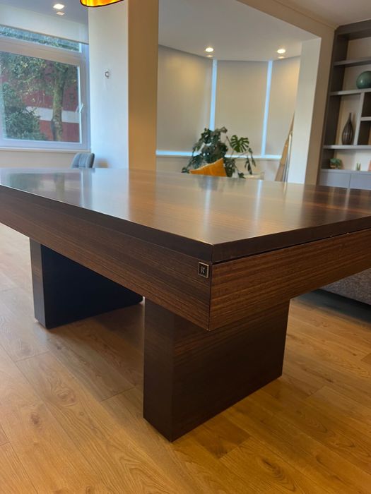 Mesa de jantar Las Kasas madeira 2,00 x 1,20 extensível ate 3,00x120