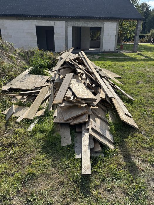 Deski szalunkowe, po szalunku