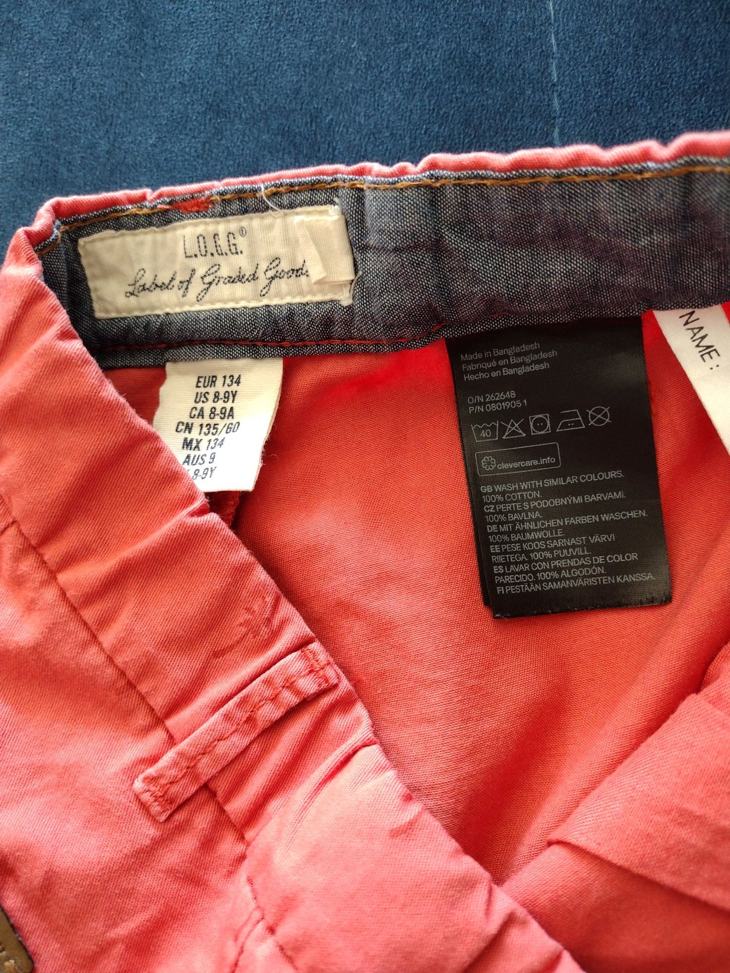 H&M szorty chinos rozm. 134