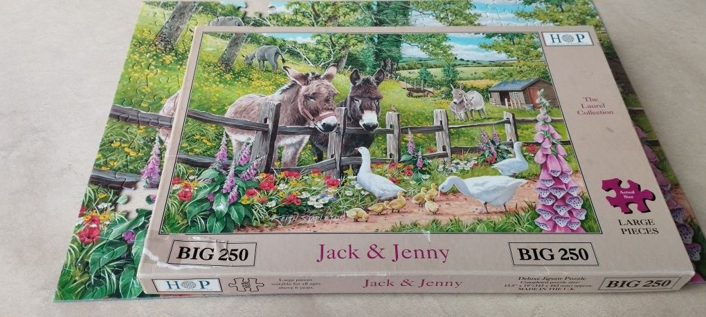 Puzzle 250 elementów Jack & Jenny firmy Hop - puzzle niekompletne
Puzz
