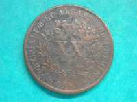 431 - Maria II: XX réis 1851 cobre, por 15,00
