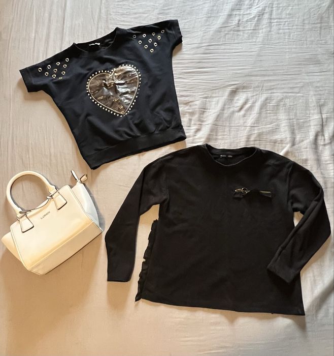 Zestaw bluzka Zara plus MHY S/M gratis torebka