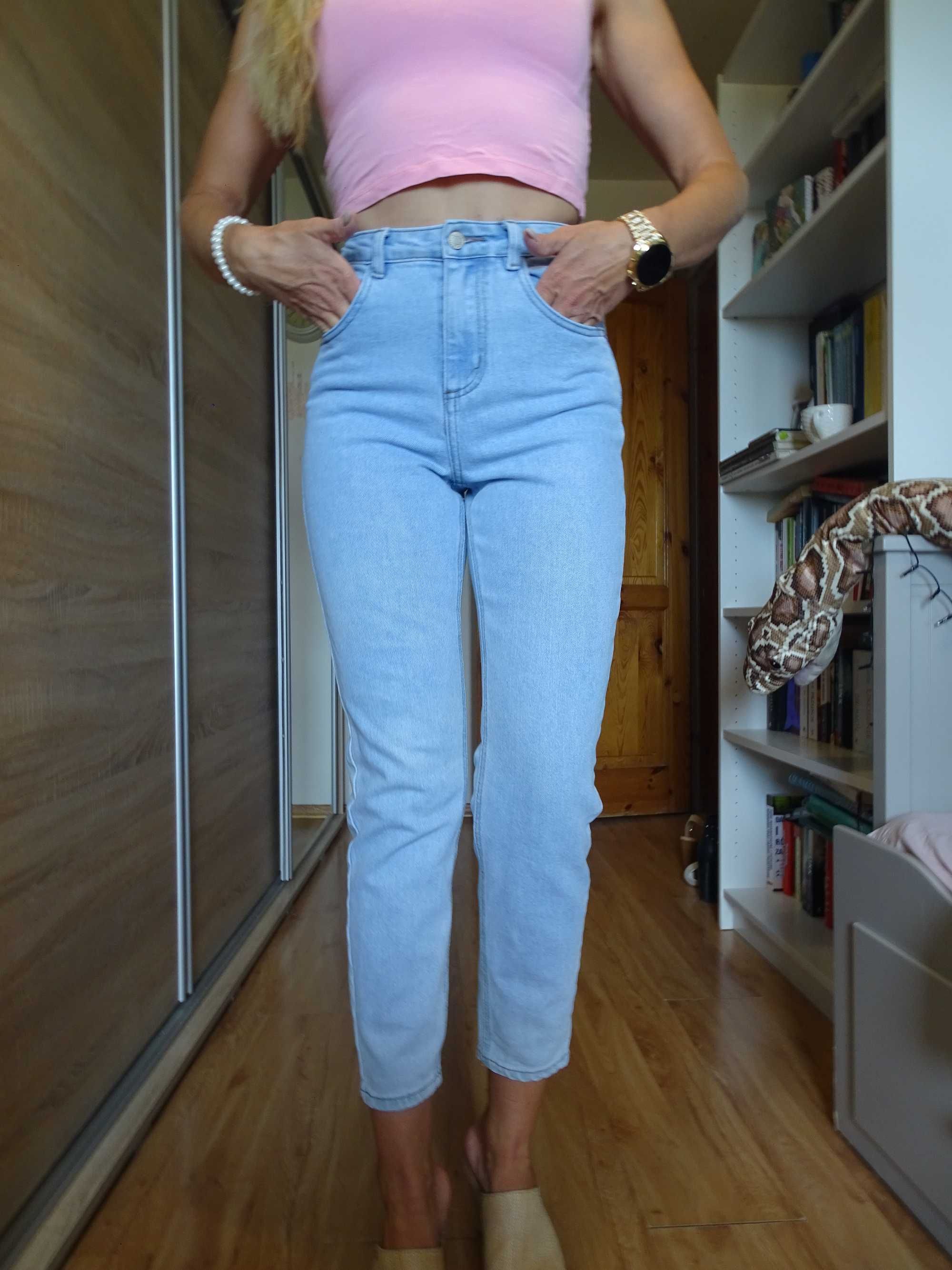 spodnie jeansy damskie House Denim Mom r34