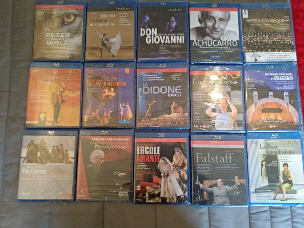 Blu-rays de Ópera selados