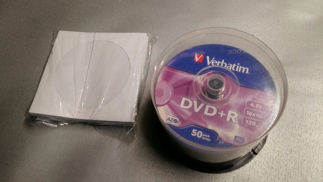 Plyty DVD+R Verbatim 4.7 gb 16x speed 120min