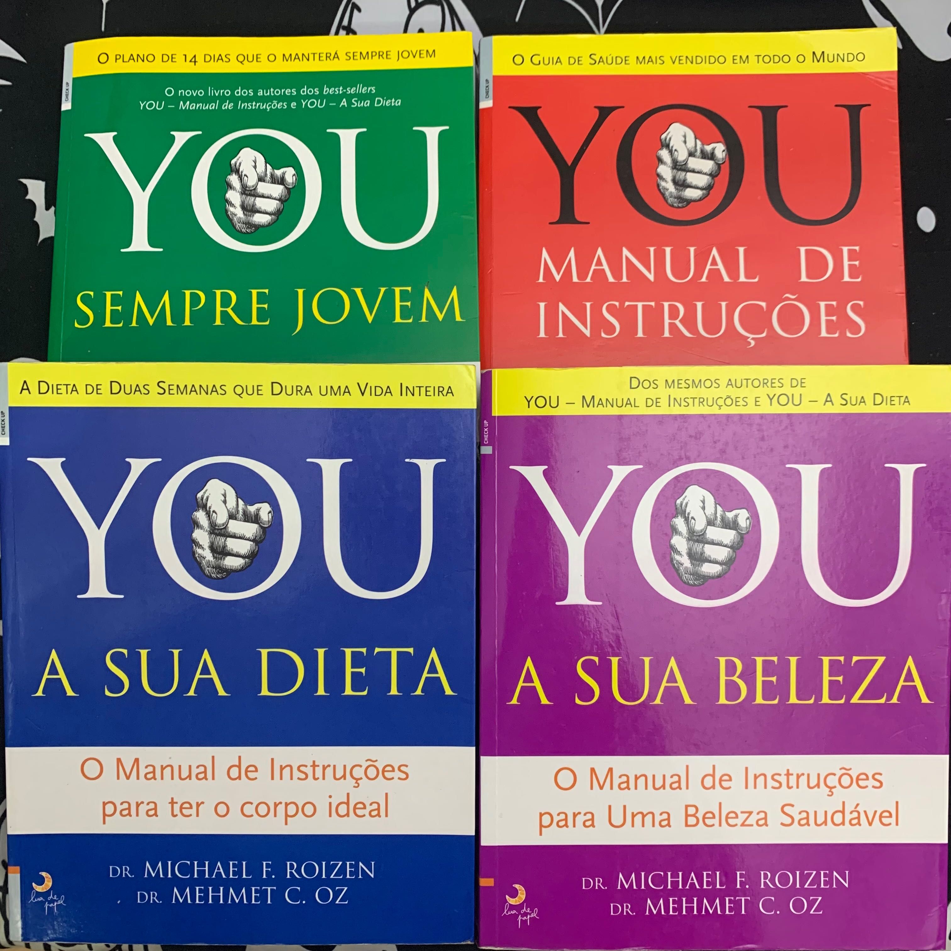 Lote 4 livros do Dr. Oz