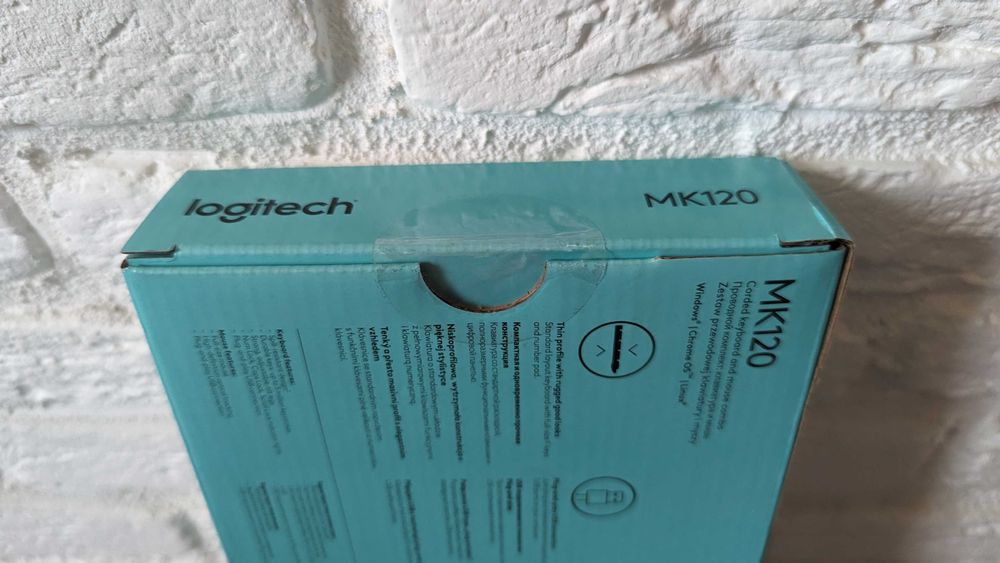 Комплект мышь + клавиатура Logitech MK120 USB UA Black