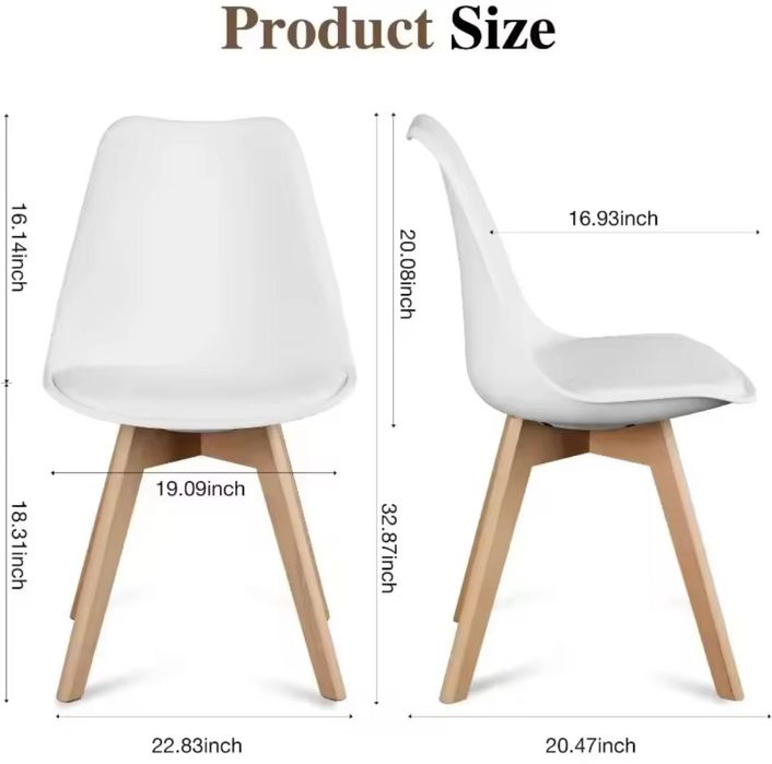 Стілець Kris бук з мʼяким сидінням 4шт