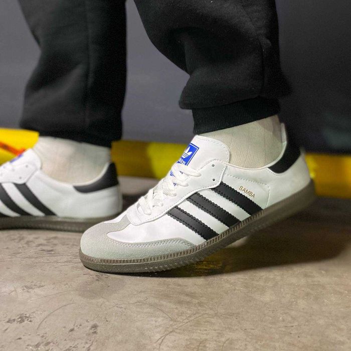 Знижка на Adidas Samba white black Купить Адидас Самба