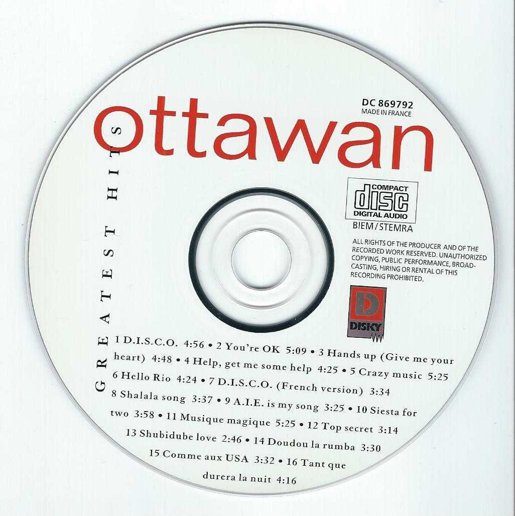 CD Ottawan - Greatest Hits (1996)