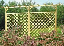 Pergola drewniana podwójna 240x450x60 cm