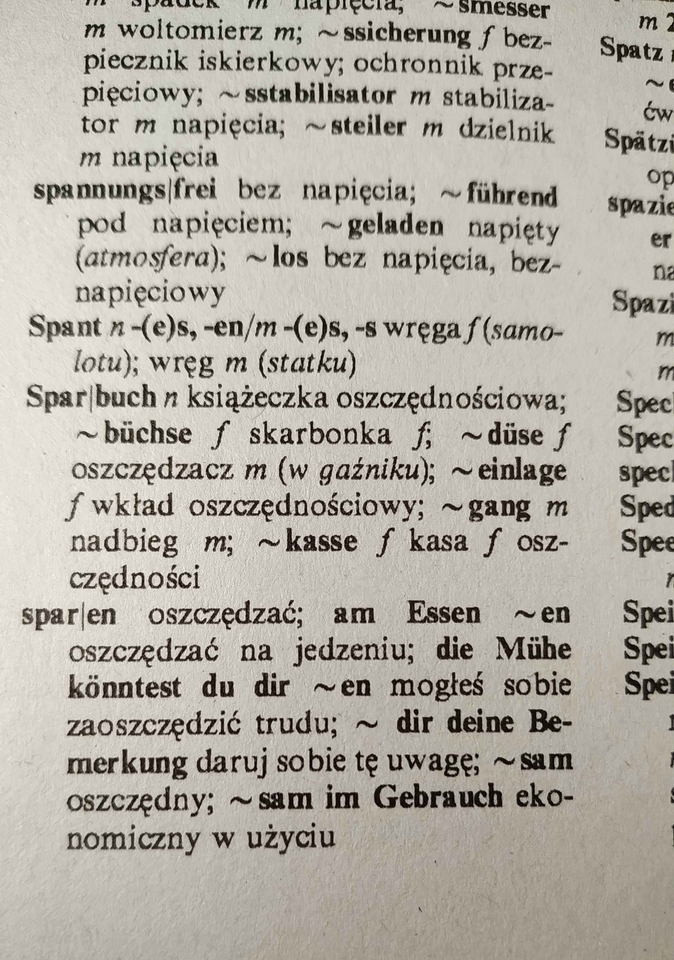 Słownik niemiecko polski Polsko niemiecki WWI
