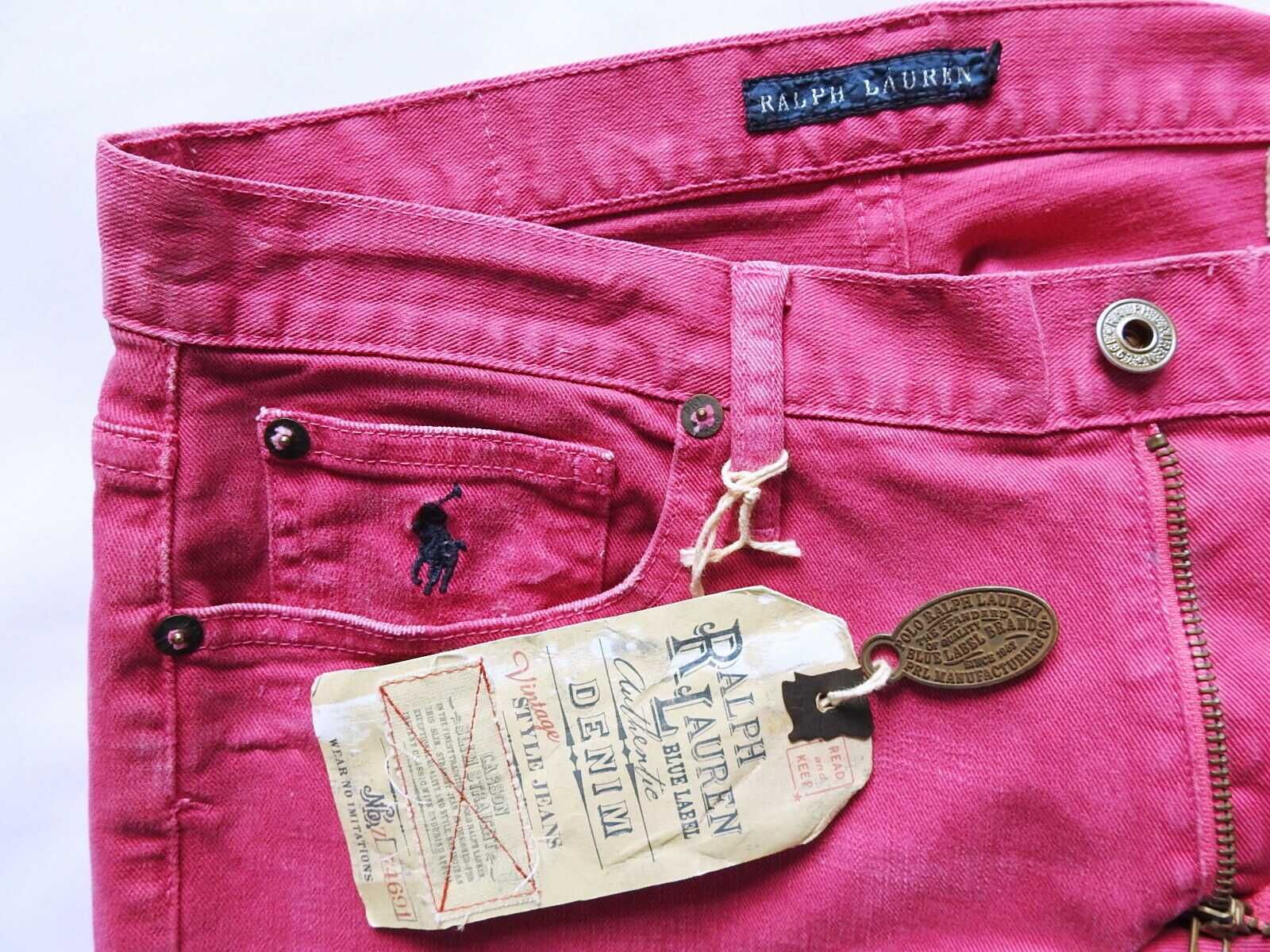 Ralph Lauren Carson США Новые джинсы size27 варка малиновые оригинал