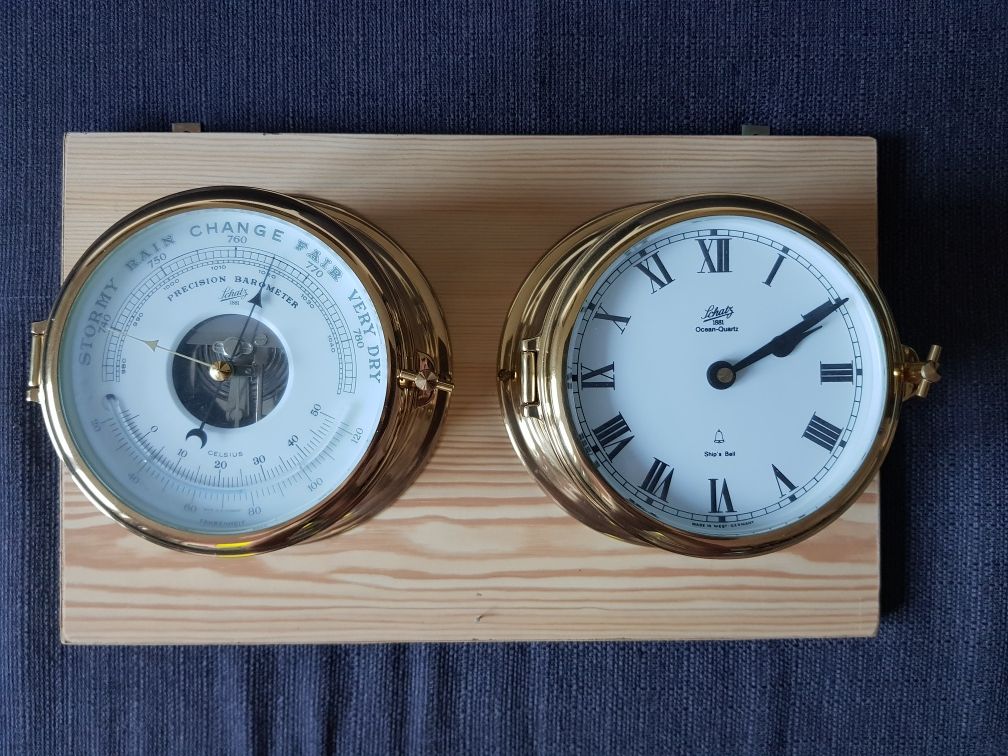 Zegar i Barometer okrętowy Schatz.