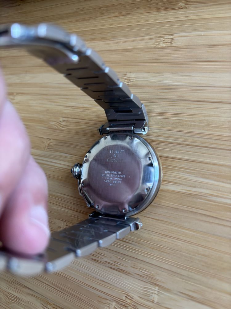 Cartier Pasha 38 mm Aço/Ouro — Automático — Power Reserve — Bracelete