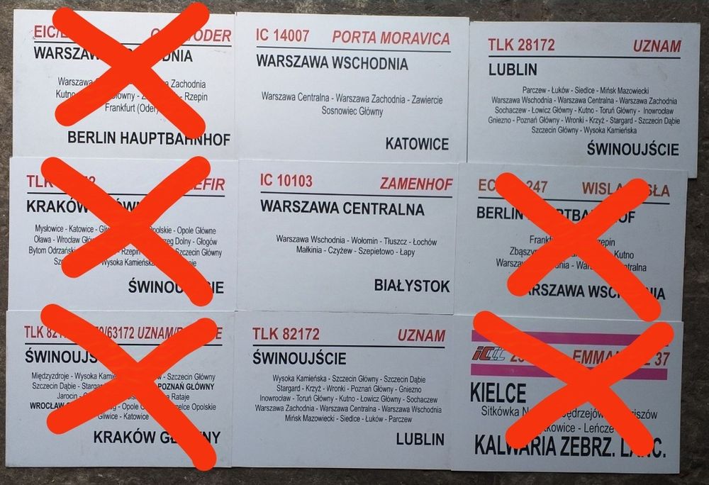 Stare tablice kierunkowe