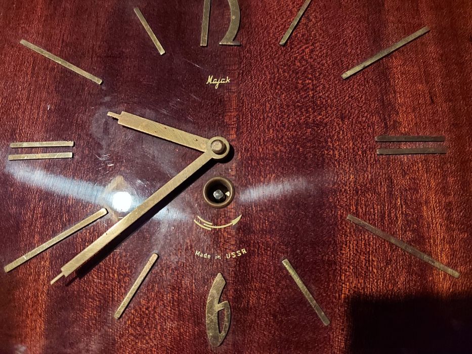 Stary, zabytkowy (lata 70) zegar Majak