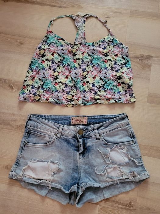 Spodenki crop top r 36 Bershka