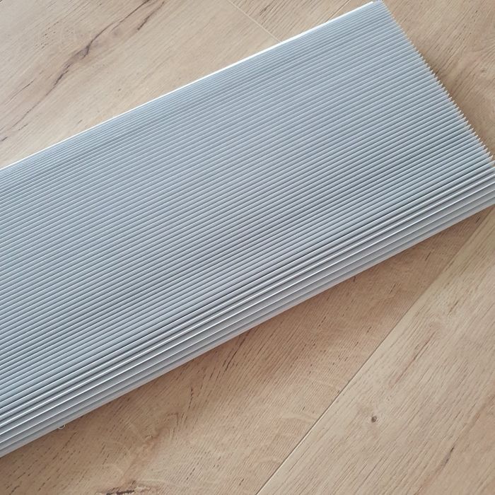 Materiał na plisy - szary zaciemniający