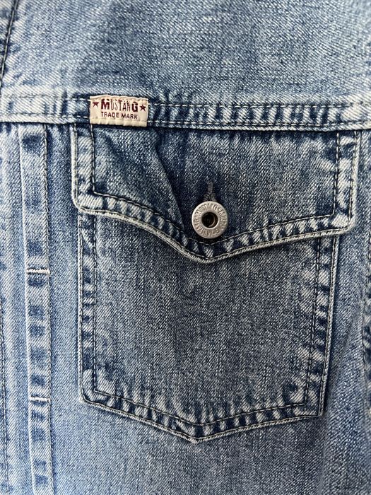 Mustang katana kurtka jeansowa damska S krótka niebieska granat