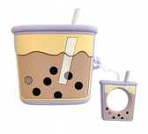 Etui Na Słuchawki AIRPODS - BUBBLE TEA- Fioletowy