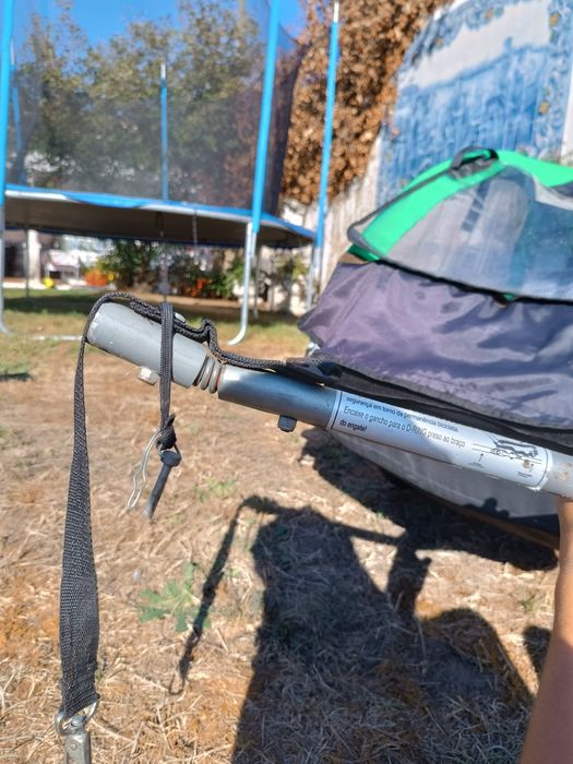 Atrelado para bicicleta 2 lugares