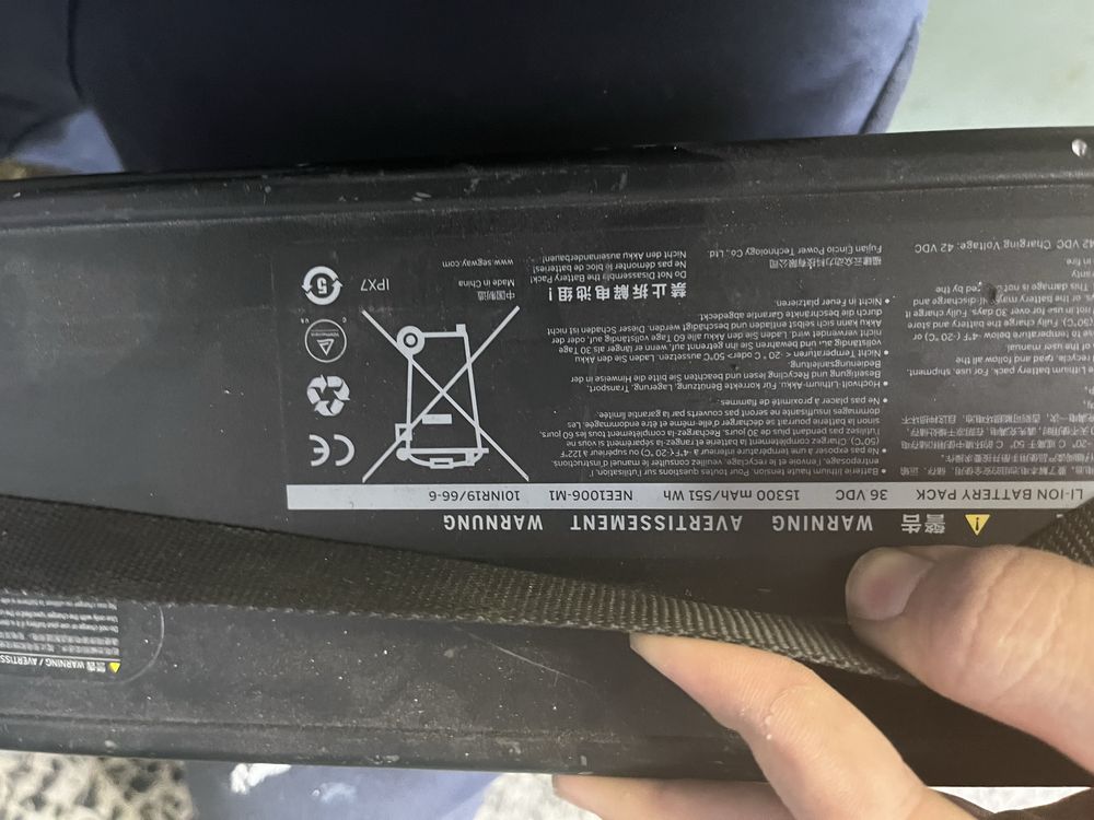 Bateria  segawai trotinete