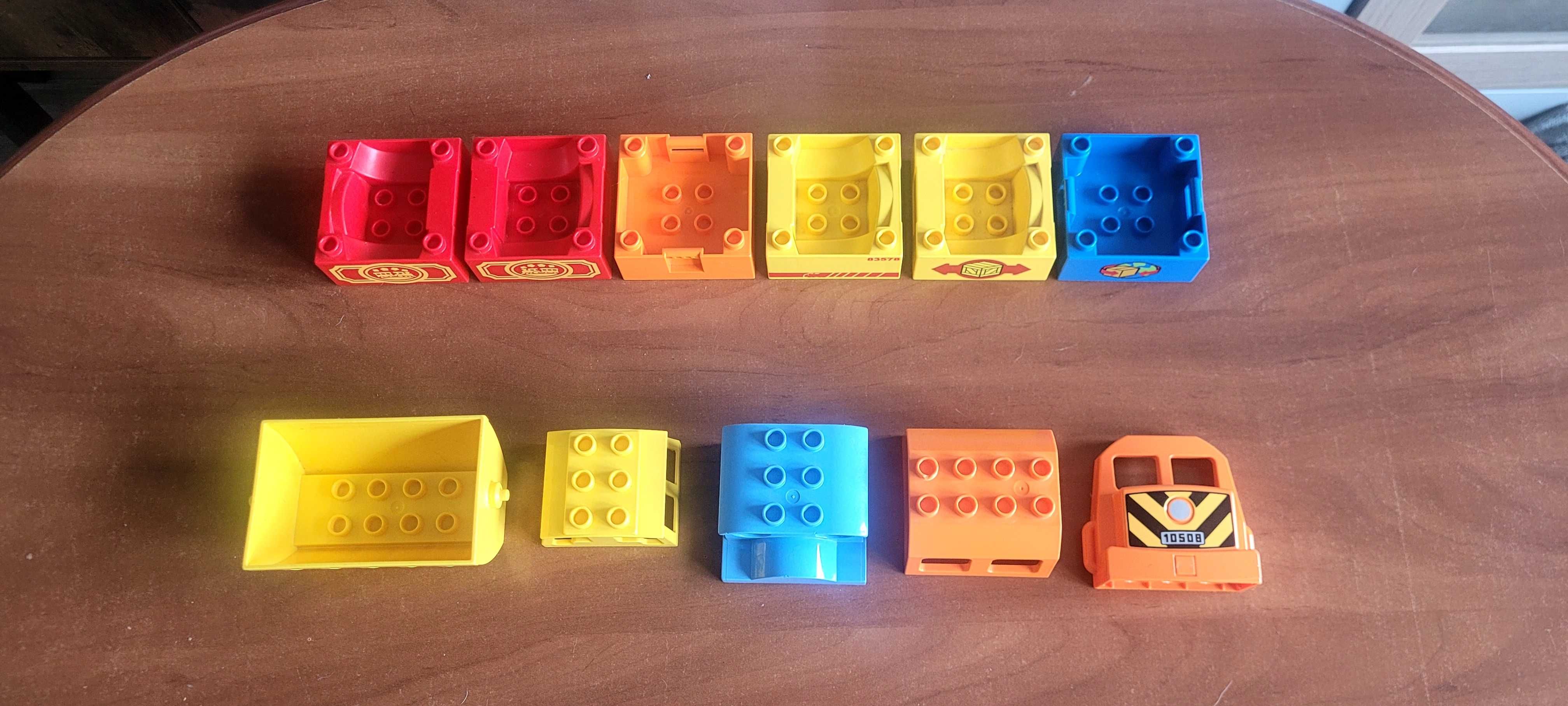 Lego Duplo pociąg kolejka na baterie element lokomotywy wagonika