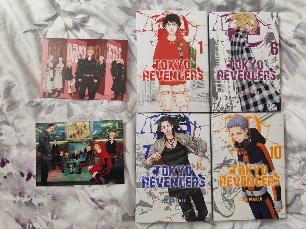 Manga Tokyo revengers 1,6,7,10 plus pocztówki