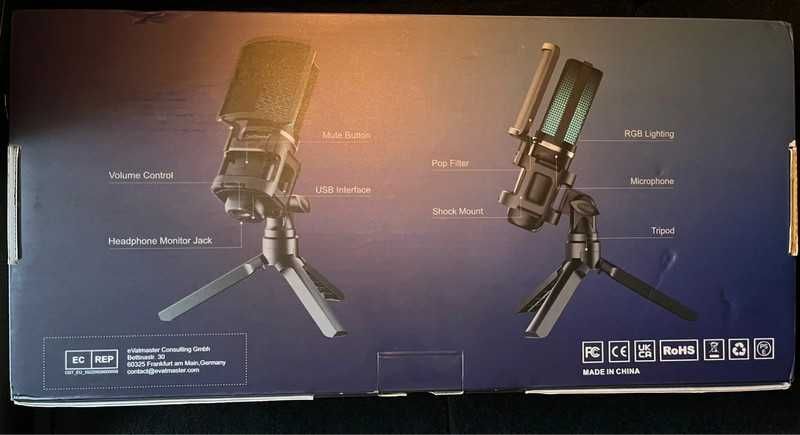 Microfone streaming  NOVO