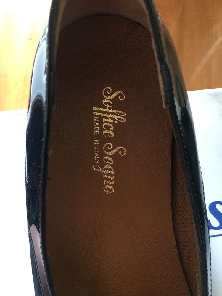 Туфли женские 40 размер, кожа/замша, Италия