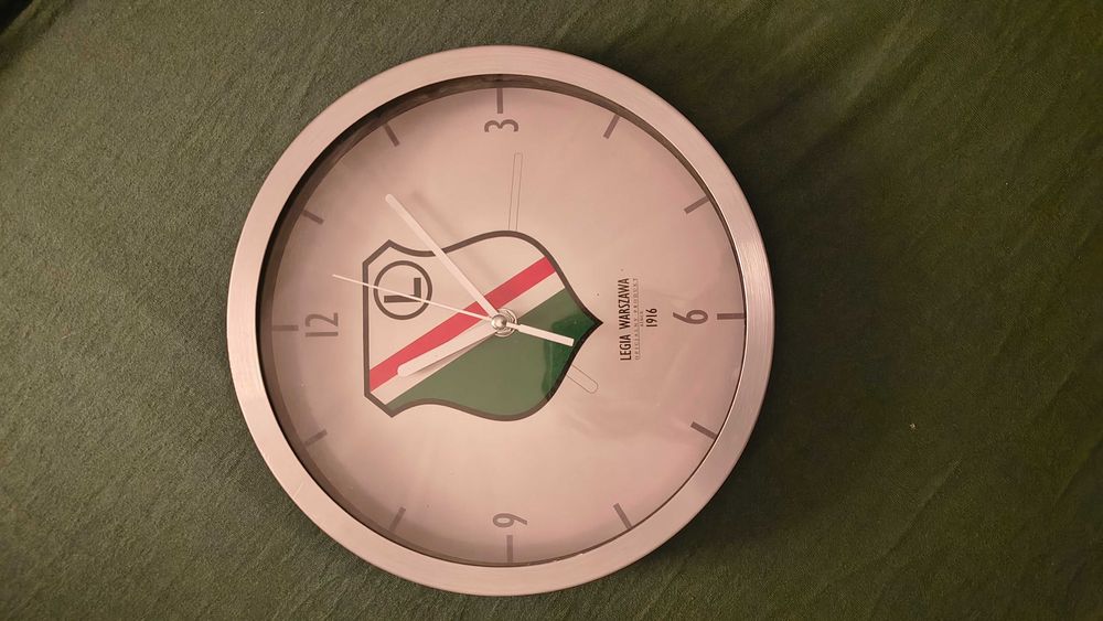 Zegar ścienny, herb Legia Warszawa