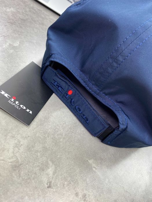 Синяя кепка Kiton кепка с вышивкой Китон gu574