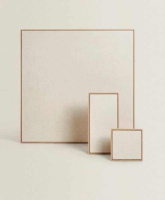 Tela de Linho com Rebordo de Madeira de Carvalho – Zara Home